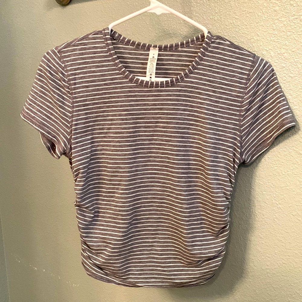 Lululemon all it takes short sleeve cropped shirt.